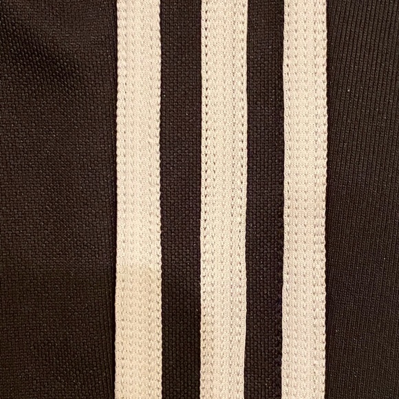 Adidas Womens Climalite Black Track Pants White Stripes / Ankle Zippers/ NWT/ S - Picture 8 of 16